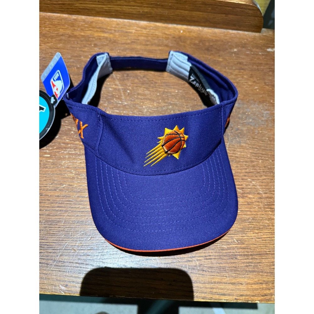 NBA Phoenix Suns Zephyr Impact SD Visor Purple Orange Adjustable Hat New